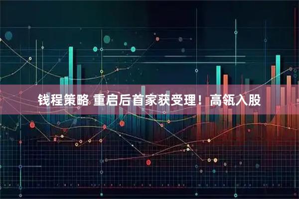 钱程策略 重启后首家获受理！高瓴入股