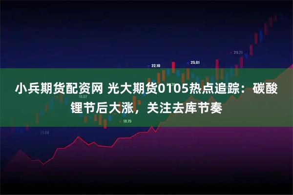 小兵期货配资网 光大期货0105热点追踪：碳酸锂节后大涨，关注去库节奏